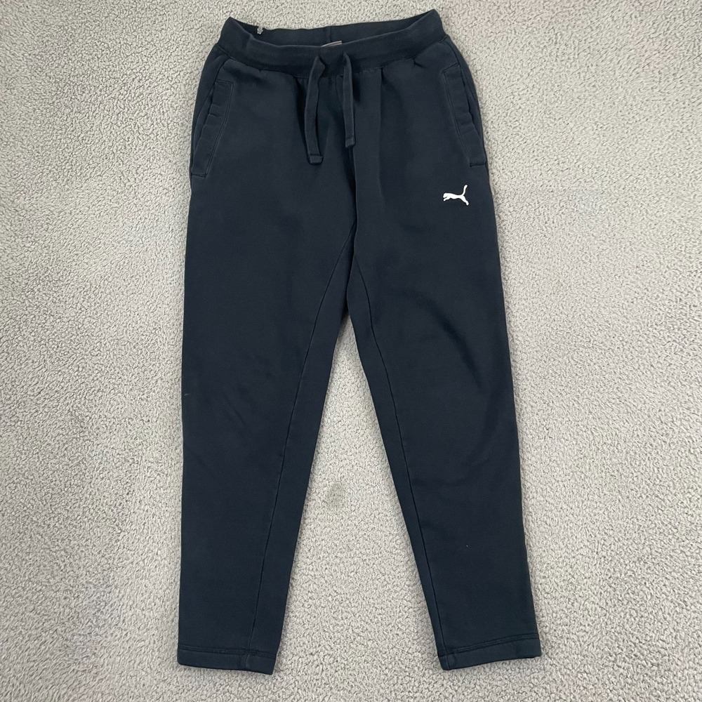 Puma Sweatpants Men S Black Athletic Sportswear Lounge Drawstring